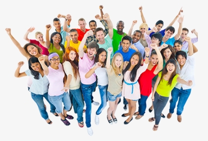 #crowd #roar #party #celebration #people #equality - Large Group Of Friends, HD Png Download, Transparent PNG
