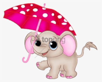 Free Png Cute Baby Elephant Cartoon Png Image With - Clipart Cute Baby Elephant, Transparent Png, Transparent PNG