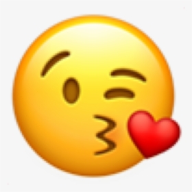 #iphone #emoji #iphoneemoji #iphonesticker #heart #smile - Emote Kiss, HD Png Download, Transparent PNG