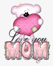 Love You Mom In Glitter, HD Png Download, Transparent PNG