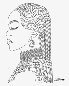 African Queen Coloring Pages, HD Png Download, Transparent PNG