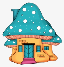Mushroom House Animated Gif, HD Png Download, Transparent PNG