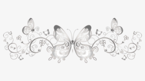 #silver #butterfly #decoration #elegant #elegante #decoración - Tiara, HD Png Download, Transparent PNG