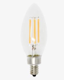 Filament Candleabra Led - Compact Fluorescent Lamp, HD Png Download, Transparent PNG