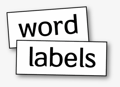 Word Labels - Line Art, HD Png Download, Transparent PNG