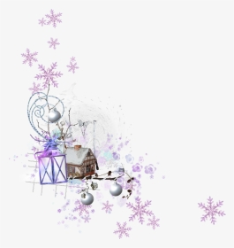 Transparent Flores Animadas Png - Frame Christmas Violet Png, Png Download, Transparent PNG