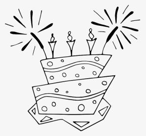 Clip Art Birthday Cake Clip Art Free Black And White - Birthday Cake Clip Art, HD Png Download, Transparent PNG