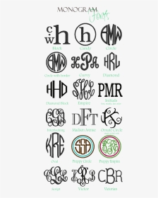 Preppy Monogram Fonts, HD Png Download, Transparent PNG