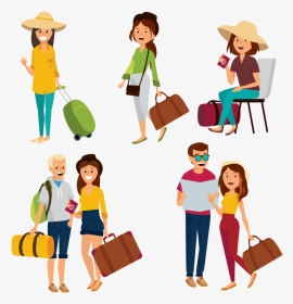 Transparent Travel And Tourism Clipart - 旅遊 人物 素材, HD Png Download, Transparent PNG