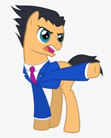 Phoenix Wright Pony, HD Png Download, Transparent PNG