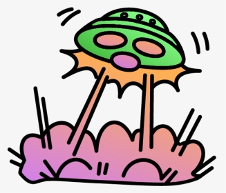 #ufo #alien #space #galaxy #freetoedit #ftestickers - Ufo Drawing Cute, HD Png Download, Transparent PNG