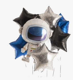 Astronaut And Star Foil Balloon Bouquet - Balloon, HD Png Download, Transparent PNG