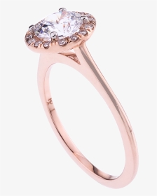 18kt Rose Gold And Platinum Engagement Ring - Engagement Ring, HD Png Download, Transparent PNG