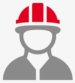 Human With Helmet - Icono De Obrero De La Construccion Color Blanco, HD Png Download, Transparent PNG