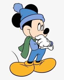 Mickey Mouse Winter Clipart, HD Png Download, Transparent PNG