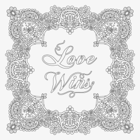 Love Wins Positive Quotes Motivational Quotes Happiness - Line Art, HD Png Download, Transparent PNG