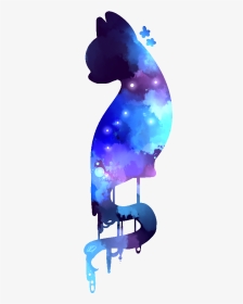 Galaxy Cat By Shadowaphelion On Deviantart - Drawings Of Galaxy Cat, HD Png Download, Transparent PNG