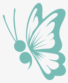 Butterfly With Semicolon Svg, HD Png Download, Transparent PNG