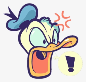 #donaldduck #emoji #disney #angry - Png Donald Duck Sticker, Transparent Png, Transparent PNG