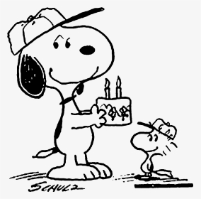 Happy Birthday Snoopy Drawings, HD Png Download , Transparent Png Image ...