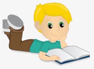 Cartoon Child Reading - Cartoon, HD Png Download, Transparent PNG