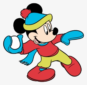 Mickey Mouse Clipart Free Images - Winter Mickey Mouse, HD Png Download, Transparent PNG