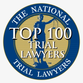 Top100seal1 - National Top 40 Under 40 Trial Lawyers, HD Png Download, Transparent PNG