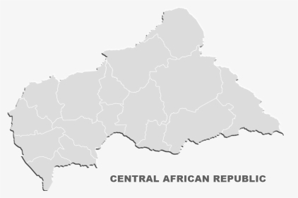 Printable Outline Central African Republic Blank Map - Lake Chad On A Map, HD Png Download, Transparent PNG