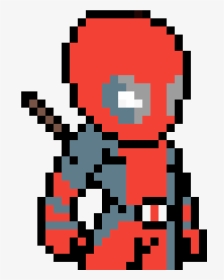 Deadpool Pixel Art Clipart , Png Download - Pixel Art Deadpool, Transparent Png, Transparent PNG
