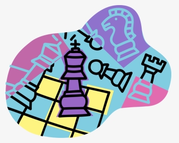 Vector Illustration Of Game Of Chess Strategy Board, HD Png Download, Transparent PNG