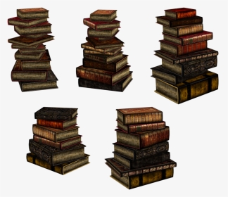 Stack Of Old Books Png, Transparent Png, Transparent PNG