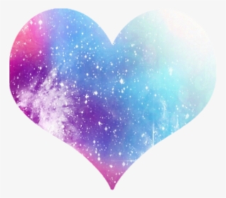 Blue, Galaxy, And Heart Image - Galaxy Heart, HD Png Download, Transparent PNG