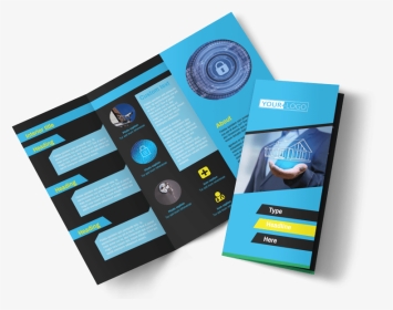 Home Security Service Brochure Template Preview - Brochure Design Tri Fold Png, Transparent Png, Transparent PNG
