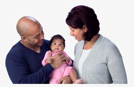 Image Of A Mother And Father With Their Baby - Baby, HD Png Download, Transparent PNG