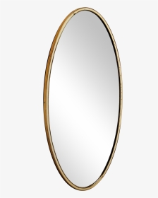 Oval Wall Mirror With Brass Frame And White Rim, Germany, - Circle, HD Png Download, Transparent PNG