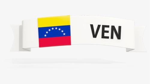 Flag On Banner - Simbolos Patrios De Venezuela, HD Png Download, Transparent PNG