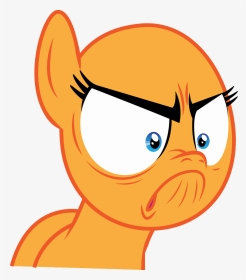 Rainbow Dash Angry Face Base F2u By Benybing On Deviantart - Rainbow Dash Angry Png, Transparent Png, Transparent PNG