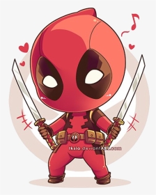 Jpg Library Library Chibi By Iksia Deviantart - Deadpool Avatar, HD Png Download, Transparent PNG