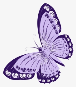 Transparent Purple Butterfly Clipart - Pink Monarch Butterfly Cartoon, HD Png Download, Transparent PNG