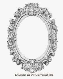 Vector Freeuse Library Cameo Drawing Ornate Frame - Gold Mirror Frame Png, Transparent Png, Transparent PNG