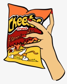 #clairo #flamingcheetos #aesthetic - Cheetos Flamin Hot Fondo De Pantalla, HD Png Download, Transparent PNG