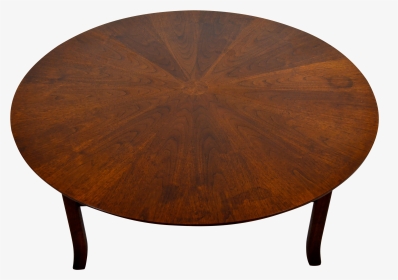 1960s Mid Century Modern Walnut Round Coffee Table - Mid Century Round Coffee Table, HD Png Download, Transparent PNG