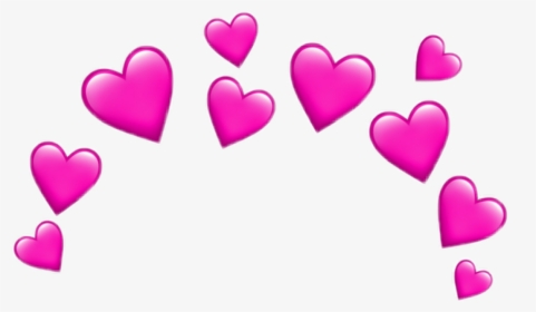 #heart #hearts #pink #iloveyou #love #pinkhearts #pinkheart - Heart Transparent Emoji Background, HD Png Download, Transparent PNG