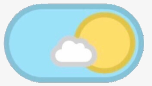 #blue #bluetheme #blueaesthetic #day #sun #cloud #cute - Circle, HD Png Download, Transparent PNG