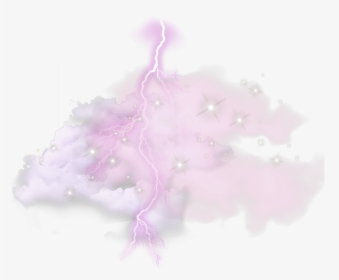 #cute #pink #glitter #storm #thunder #evil #kawaii - Illustration, HD Png Download, Transparent PNG