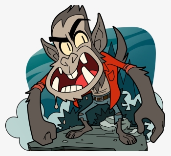 Flats Werewolf Wolf Character Design Animal Cartoon - Cartoon, HD Png Download, Transparent PNG