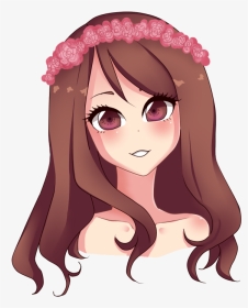 By Bunnymuni On Deviantart - Anime Girl With Flower Crown Png, Transparent Png, Transparent PNG