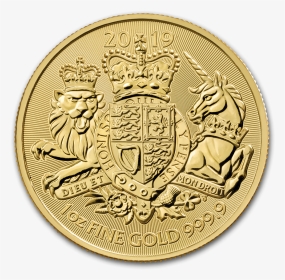 Gold Royal Arms Coin - Uk Bullion Gold Coins, HD Png Download, Transparent PNG