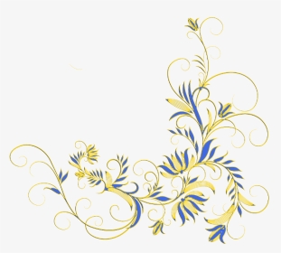 Bordure - Vine With Purple Flowers Drawing, HD Png Download, Transparent PNG