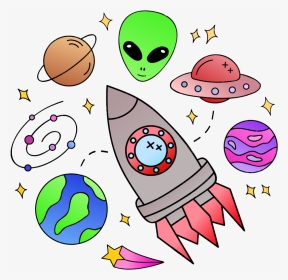 #freetoedit #ufo #alien #galaxy #space #ftestickers, HD Png Download, Transparent PNG
